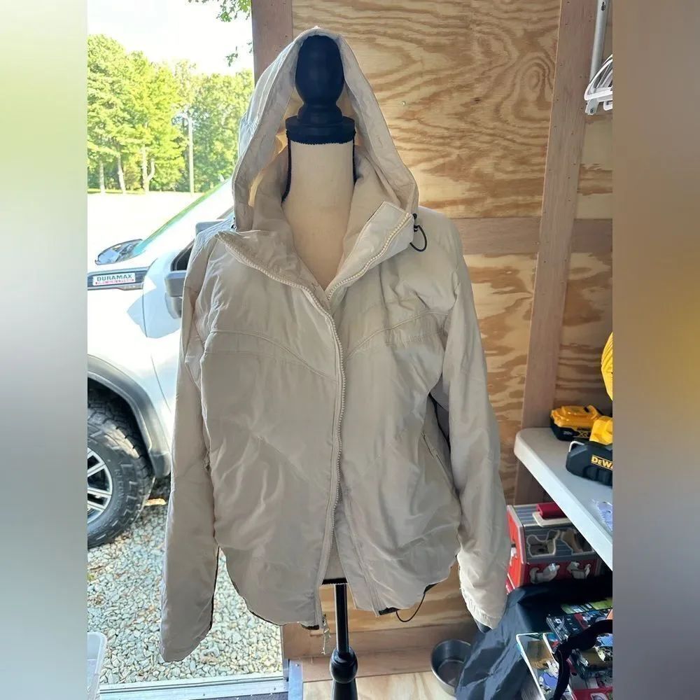 Columbia White Hooded Jacket